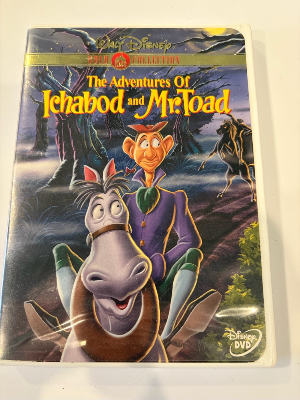 Disney The Adventures of Ichabod and Mr. Toad DVD — Purple & Green Artwork